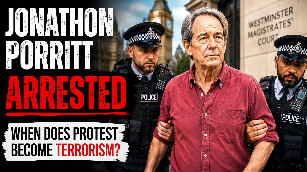 JONATHON PORRITT ARRESTED | When Does Protest Become Terrorism?